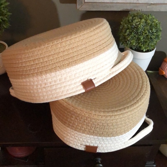 Cotton Rope Baskets Woven Foldable Storage Bin with Handles - Picture 5 of 10